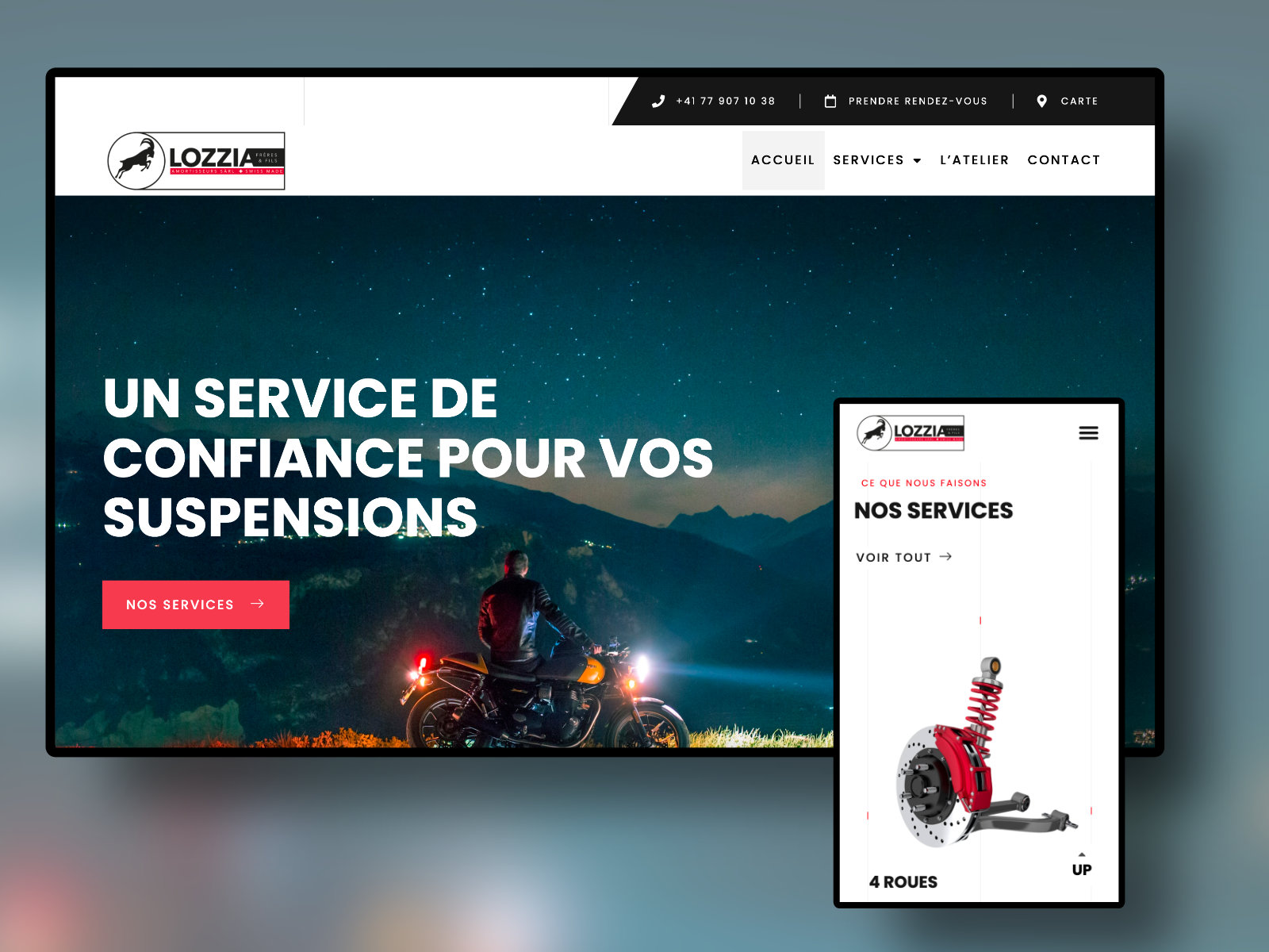 Aperçu en image du site web Lozzia